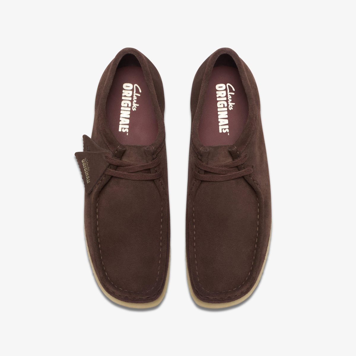 Clarks Wallabee Dark Brown Suede Dark Brown | NBIAD1246