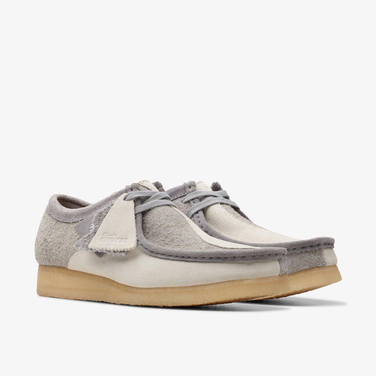 Clarks Wallabee Grey/Off White undefined | ENOLB0915