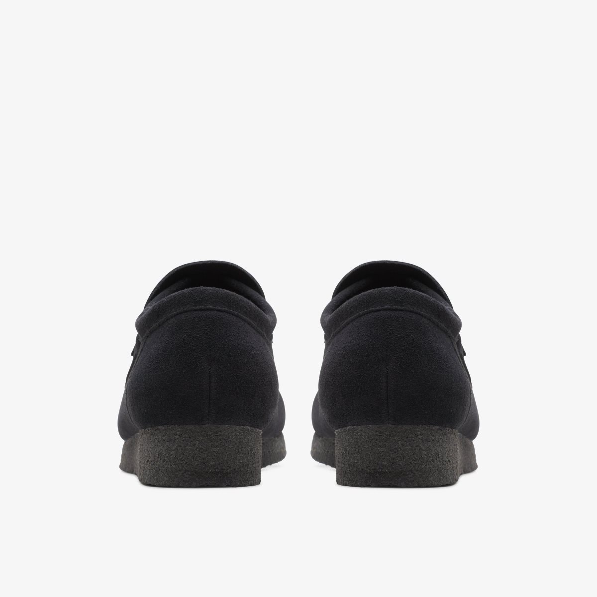 Clarks Wallabee Loafer Black Suede Black | NRBAH0134