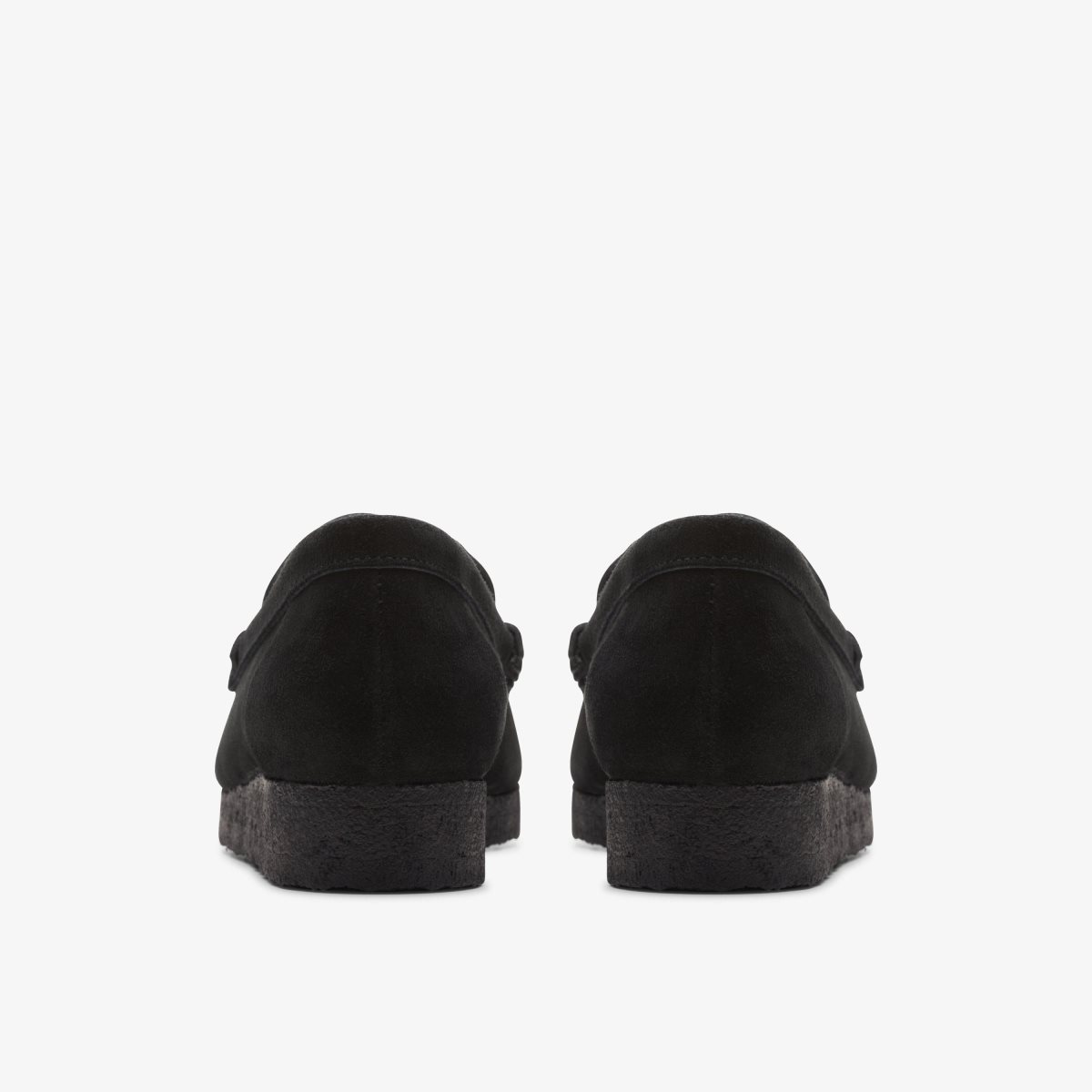 Clarks Wallabee Loafer Black Suede Black | CEYXK2870