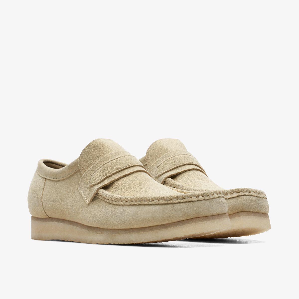 Clarks Wallabee Loafer Maple Suede Maple | GOAHZ5346