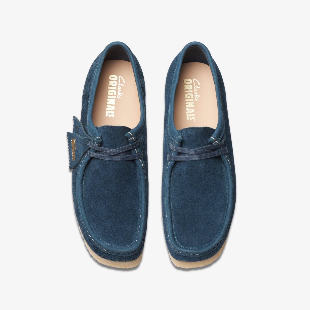 Clarks Wallabee Navy/Teal Suede Navy / Turquoise | KUNHP0643