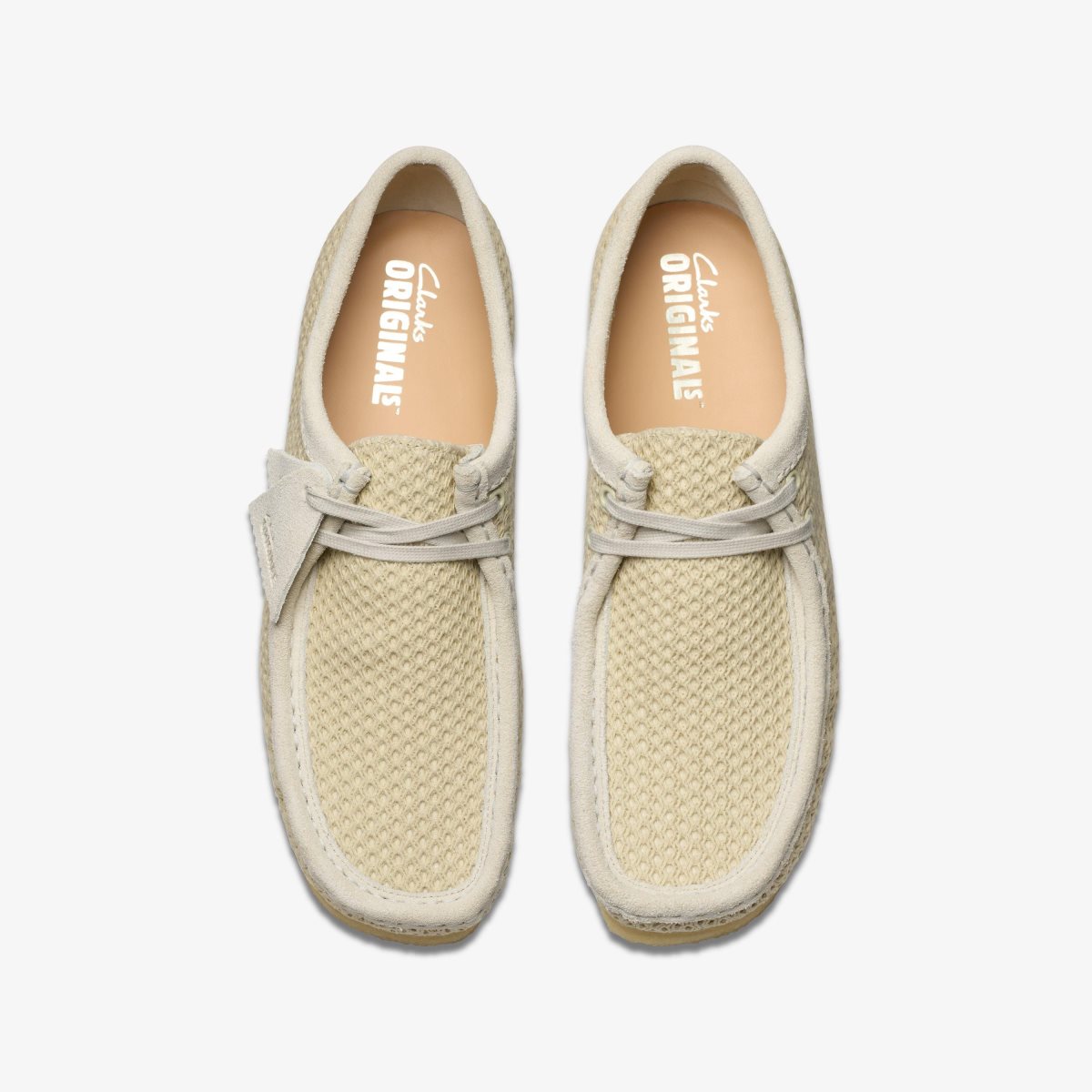 Clarks Wallabee Off White Mesh White | ZVOBX6579