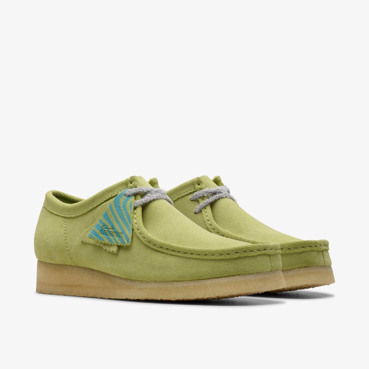 Clarks Wallabee Pale Lime Suede undefined | PNRUV3782