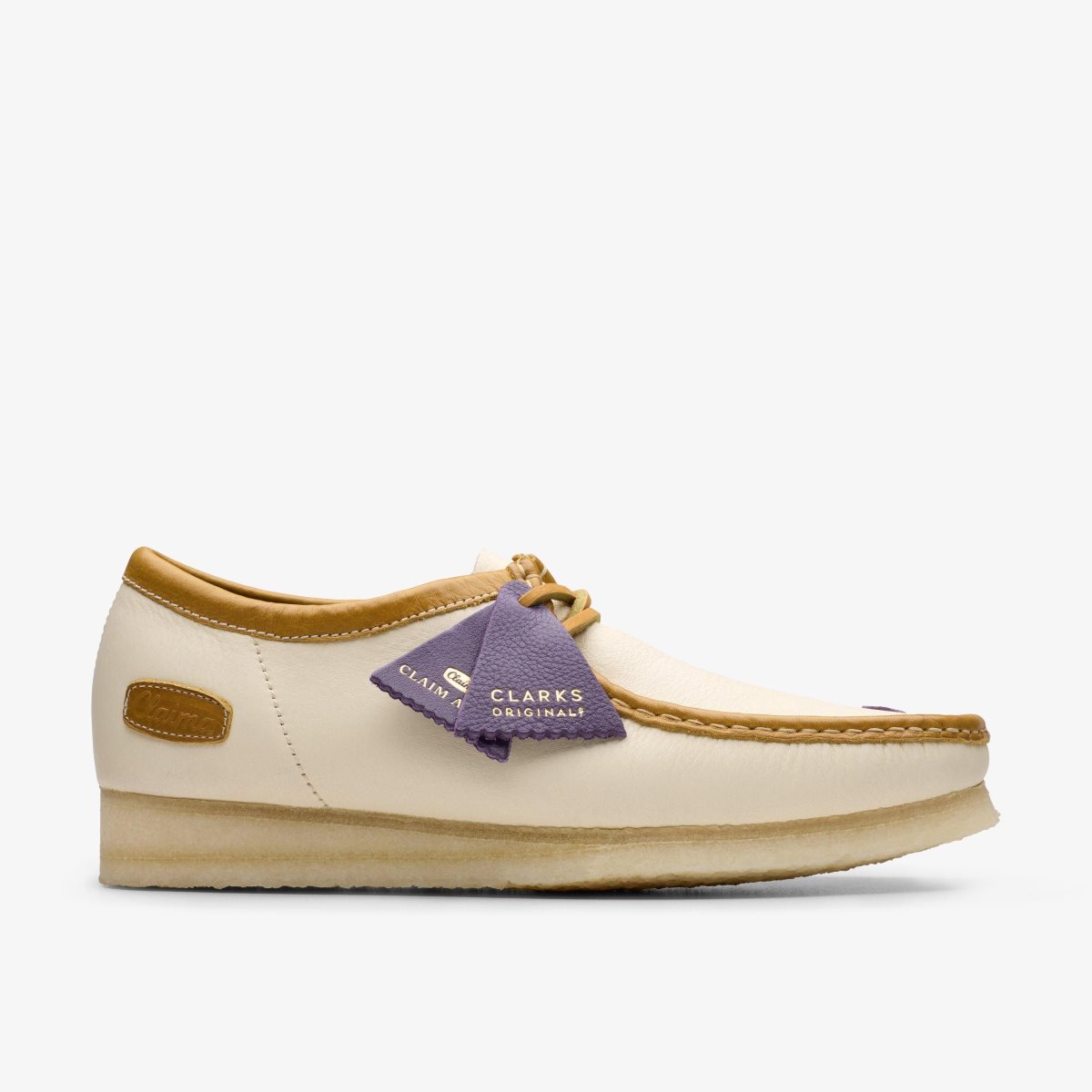 Clarks Wallabee X Claima Off White Combination White | SGULX2409