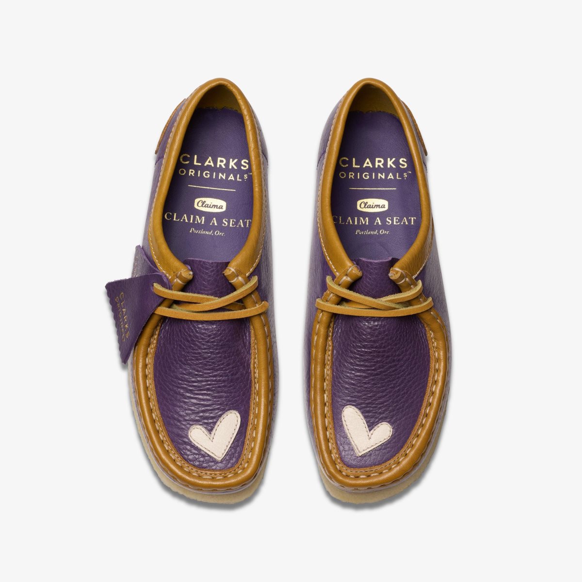 Clarks Wallabee X Claima Purple Combination Purple | DOFIK1693