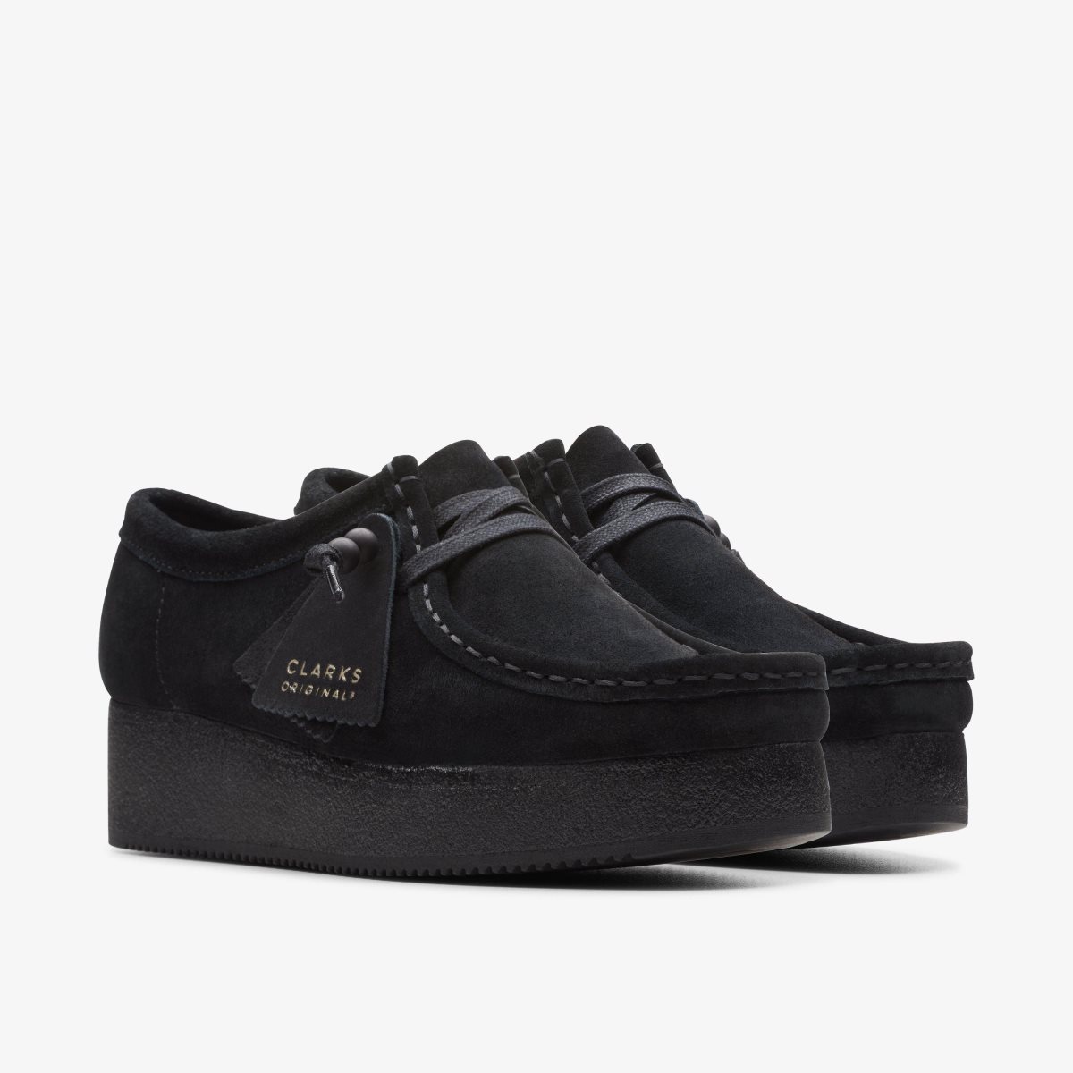 Clarks Wallacraft Bee Black Suede Black | OHLMC2045