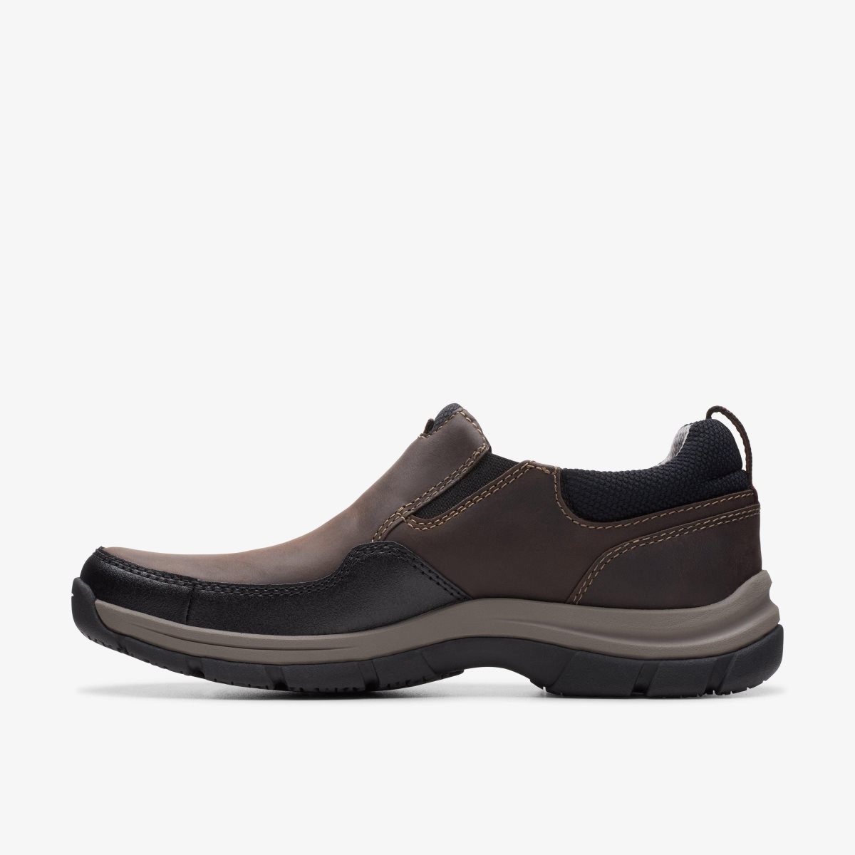 Clarks Walpath Step Dark Brown Leather Dark Brown | ZXKVD9238