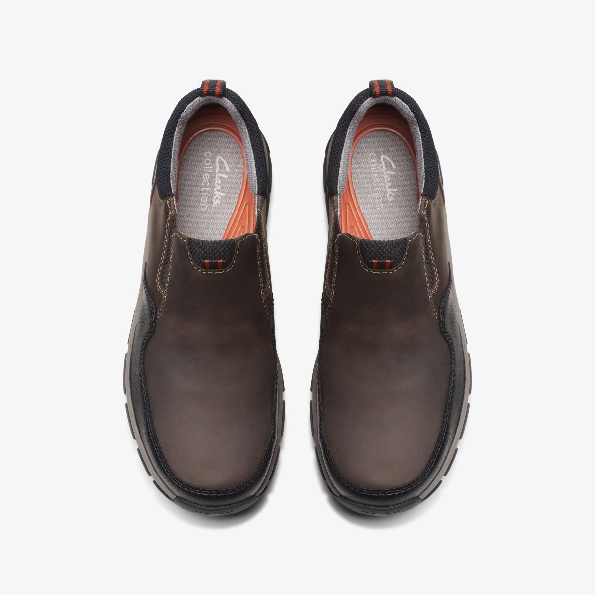 Clarks Walpath Step Dark Brown Leather Dark Brown | ZXKVD9238