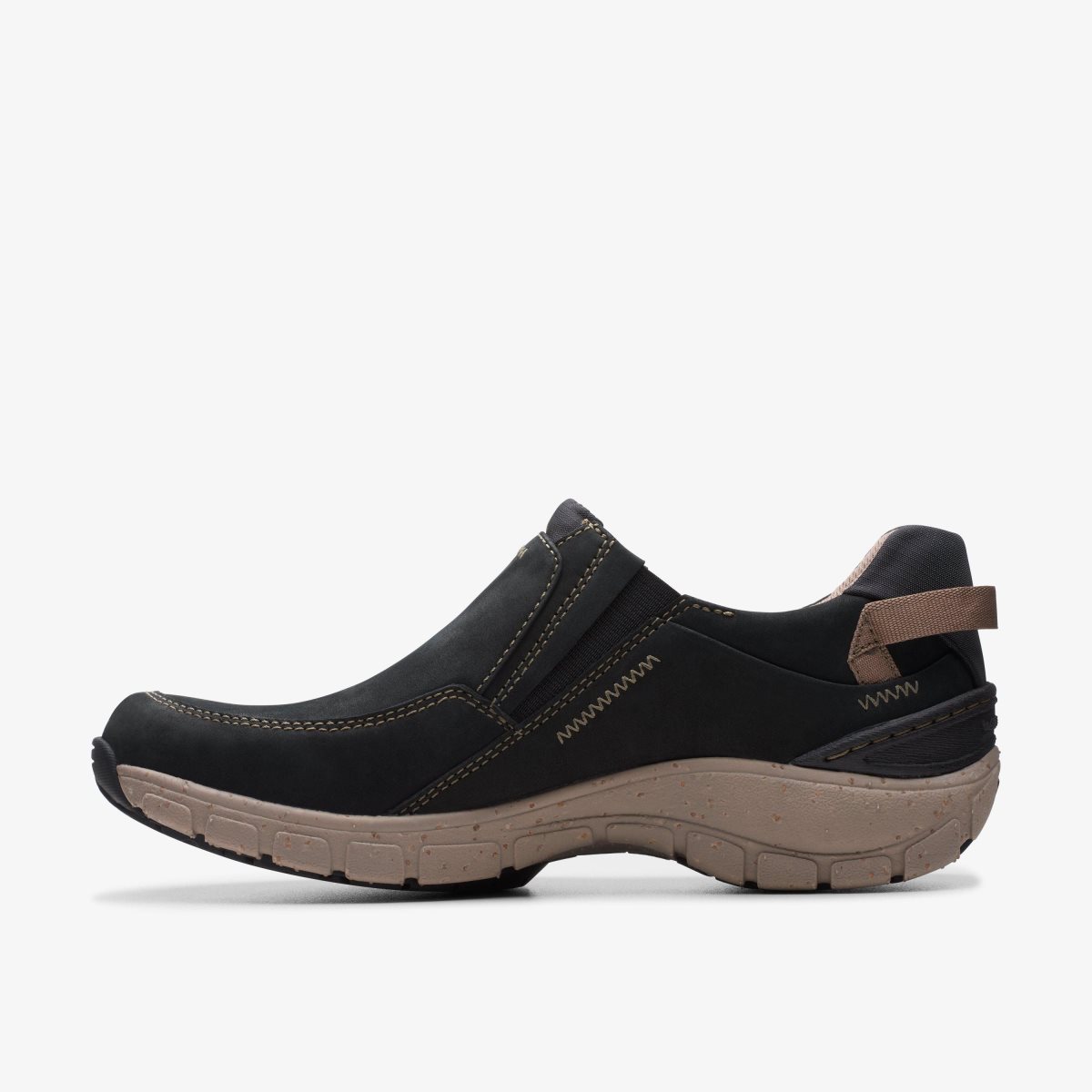 Clarks Wave Plateau Black Nubuck Black | CMVJL7352