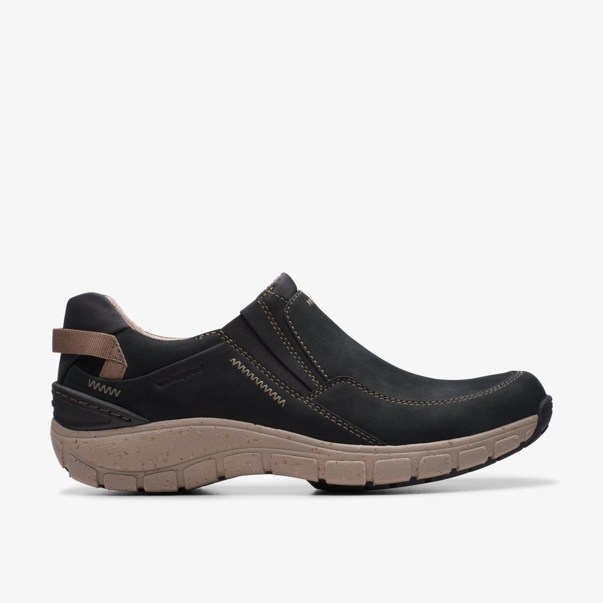 Clarks Wave Plateau Black Nubuck Black | CMVJL7352