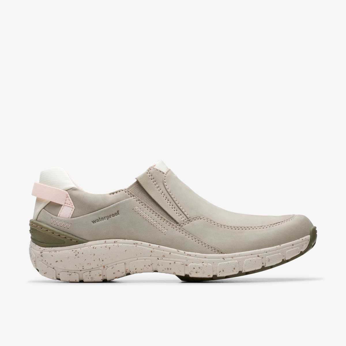 Clarks Wave Plateau Stone Nubuck Grey | VNLUA1243