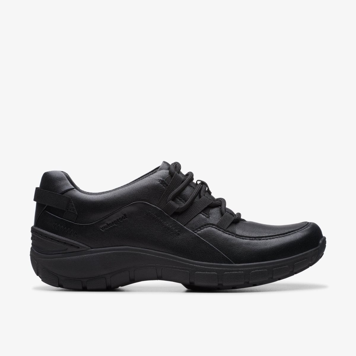 Clarks Wave Range Black Leather Black | OVLEZ4806