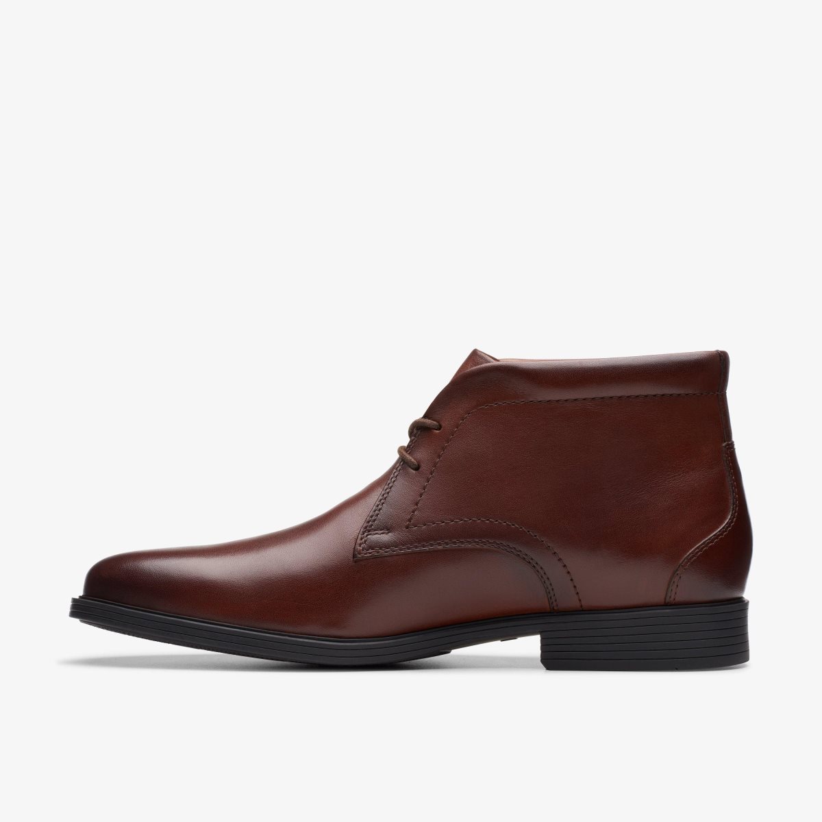 Clarks Whiddon Mid Mahogany Leather Mahogany | FLXAY8627