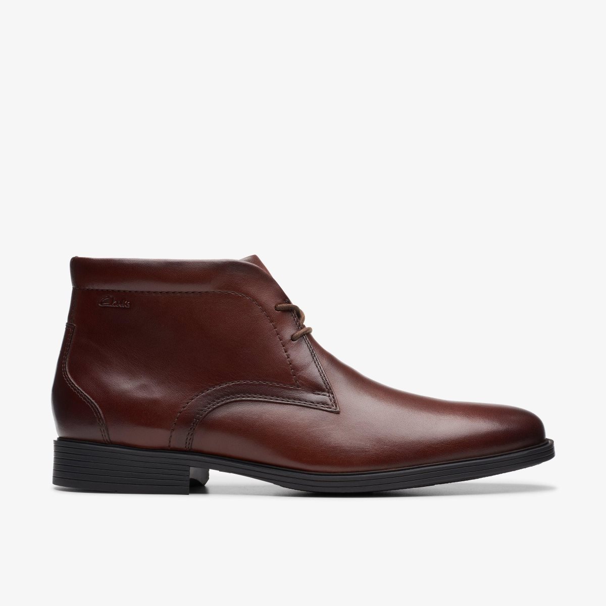 Clarks Whiddon Mid Mahogany Leather Mahogany | FLXAY8627