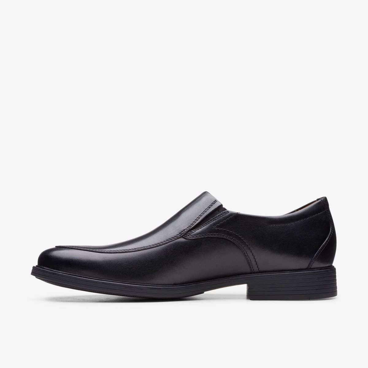 Clarks Whiddon Step Black Leather Black | YQSLI9156